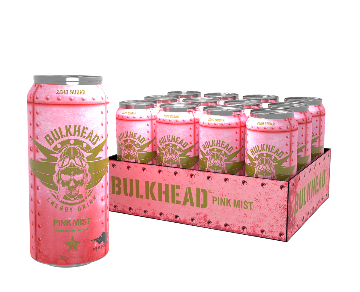 PINK MIST™️ 16 fl oz [Natural Watermelon Flavor] BULKHEAD ENERGY®